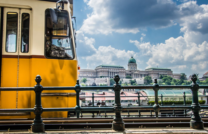 Hop on a tram and marvel at the grand architecture, such as the Hungarian National Gallery