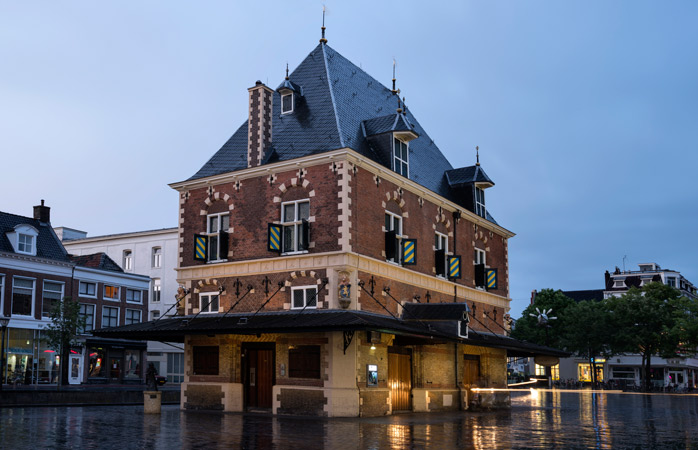 The old town market Waag is one of Leeuwarden's prettiest buildings