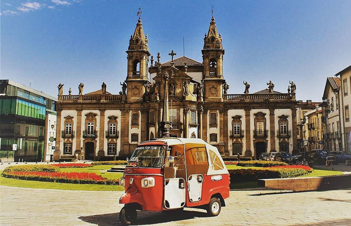Braga is brimming with beautiful architecture, like the baroque-styled San Marcos Hospital Church 